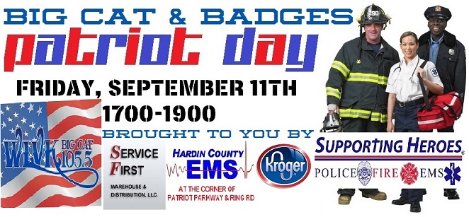 Big Cat & Badges Patriot Day
